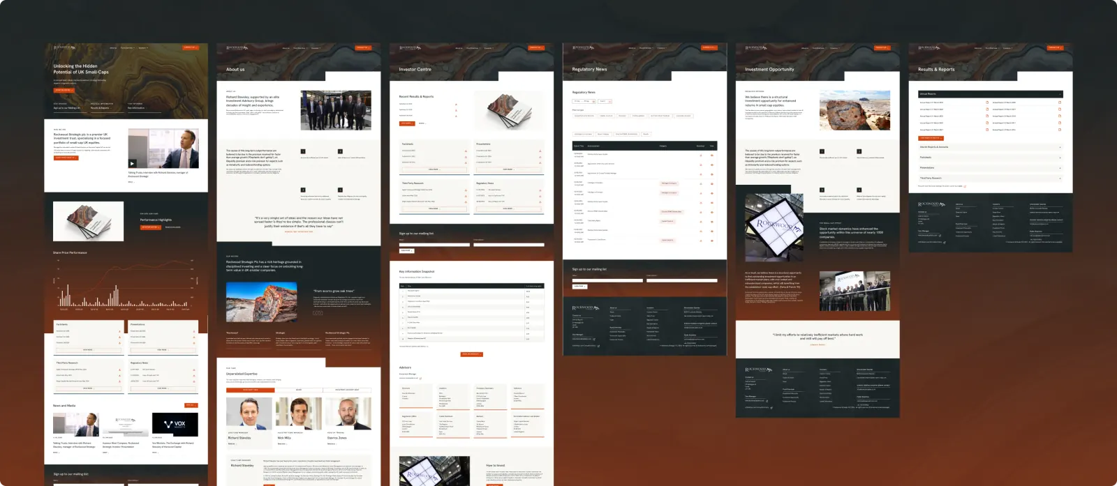 Rockwood Strategic website pages